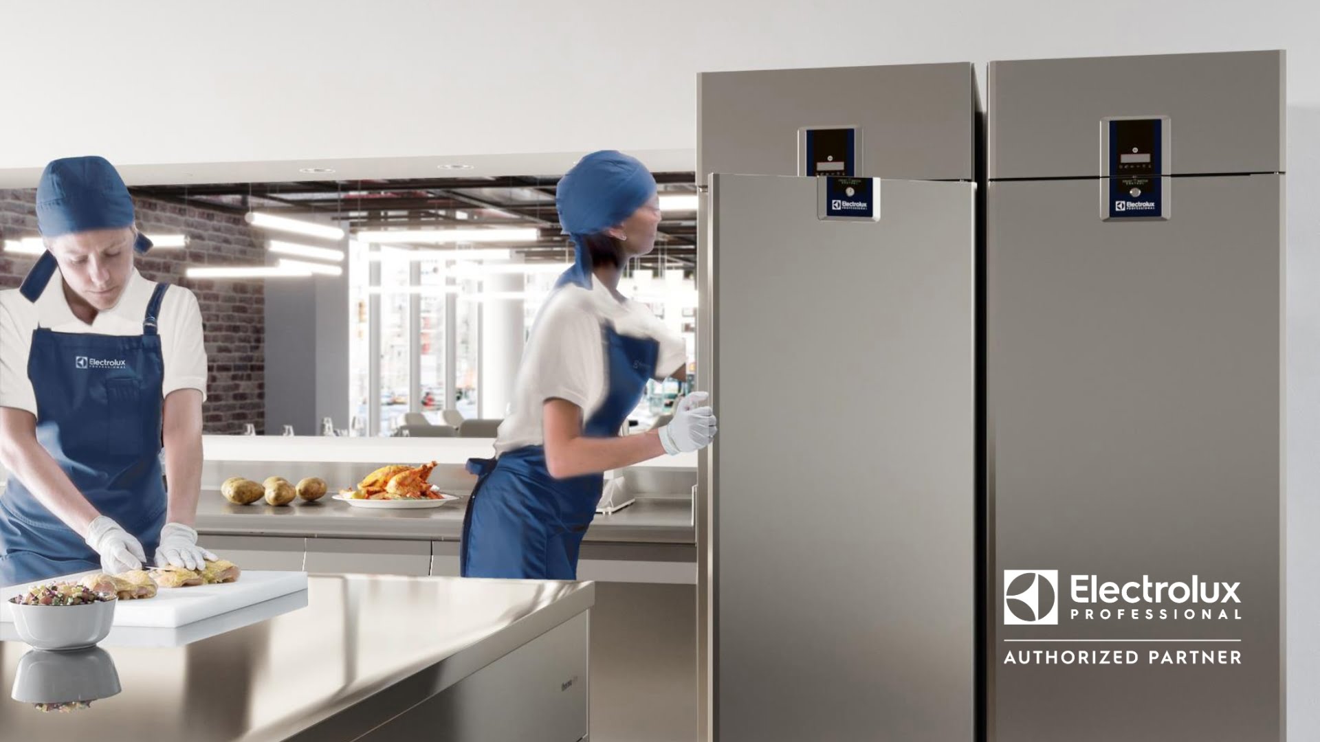 storkjøkken kokk kjølebenk kjøleskap electrolux professional ecostore