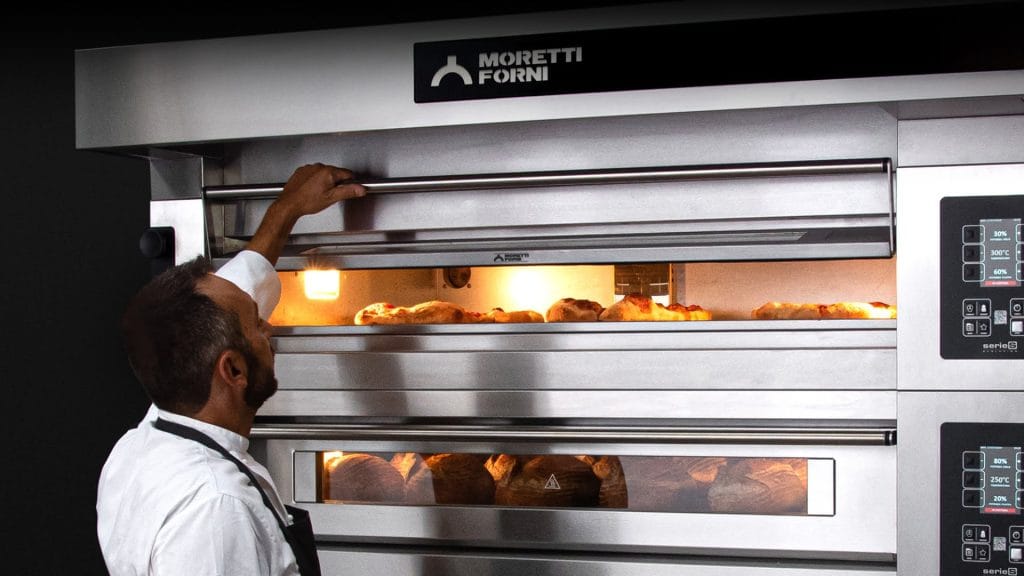 moretti forni serie s profesjonell pizzaovn til restaurant