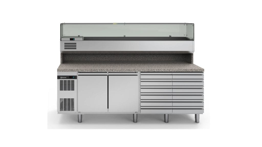 kjølebenk kjølt arbeidsbenk pizzabenk storkjøkkenutstyr