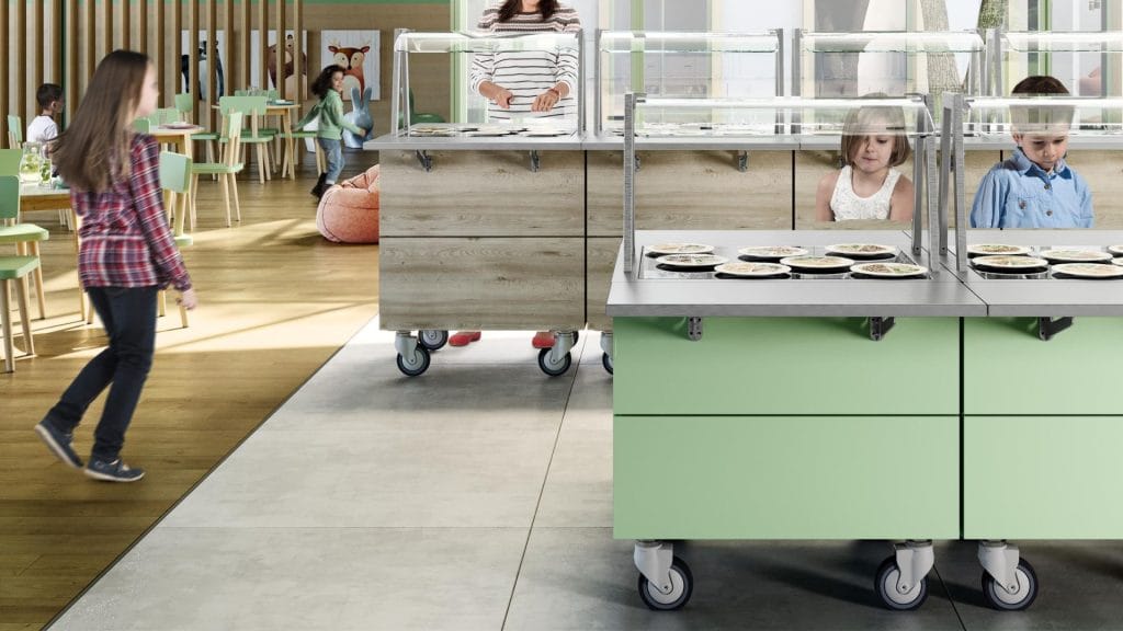 fleksible serveringsløsninger kantine storkjøkken