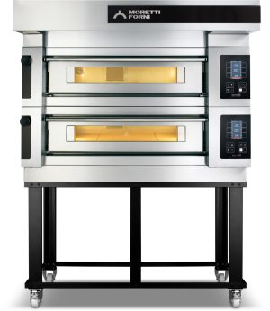 Serie S S100E Pizzaovn + stativ, 2 kammer,  450 °C elektrisk 230V 3 50/60Hz Kok- & Stek