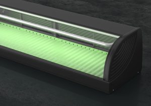 Hoshizaki Sushi kjølemonter med LED-lys, h. versjon, HNC-210BE-R-BLH, 230v Eksponeringsdisker