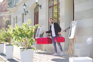 Bærebag pizza 45 cm, HENDI, 4 esker, 470x470x(H)210mm Kok- & Stek