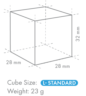 IM-130CPE-U IM isbitmaskin med innebygget binge, Kapasitet kg/24t: 108 kg Isbit