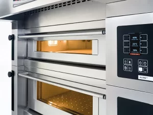 Serie S S100E Pizzaovn + stativ, 2 kammer,  450 °C elektrisk 230V 3 50/60Hz Kok- & Stek