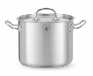 Gryte høy – ​​med lokk, HENDI, Kitchen Line, 5L, ⌀200x(H)160mm Kasseroller & Panner