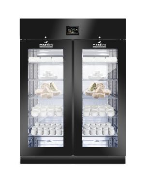 ALL IN ONE Modningsskap Ost, Dobbel 1500 ltr. Sort, Green, 230V Dry Ager / Mørningsskap