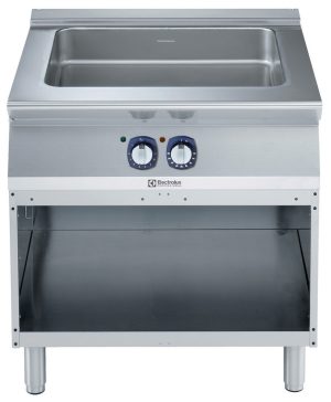 700xp 22 liter koke- og stekebord med bunn i rustfritt stål på åpent stativ 800 mm 700XP serie