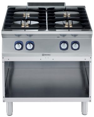 700xp 4 bluss koketopp (4×5,5 kW) med åpent stativ, 800 mm 700XP serie