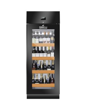 Vinskap, Enkel 700 ltr. Sort, Green, 230V Kjøl og frys